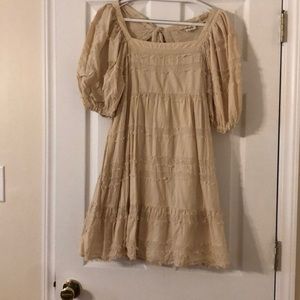 Cream colored Listicle Dress Size L